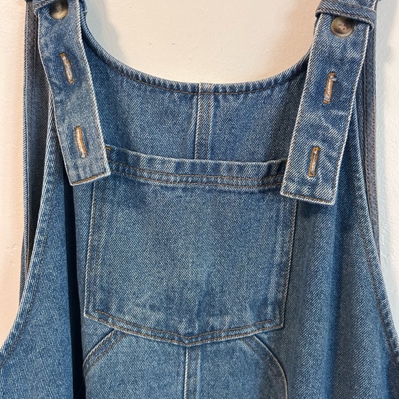 Oversized Blue Denim Dungaree Overalls - Picture 5 of 7
